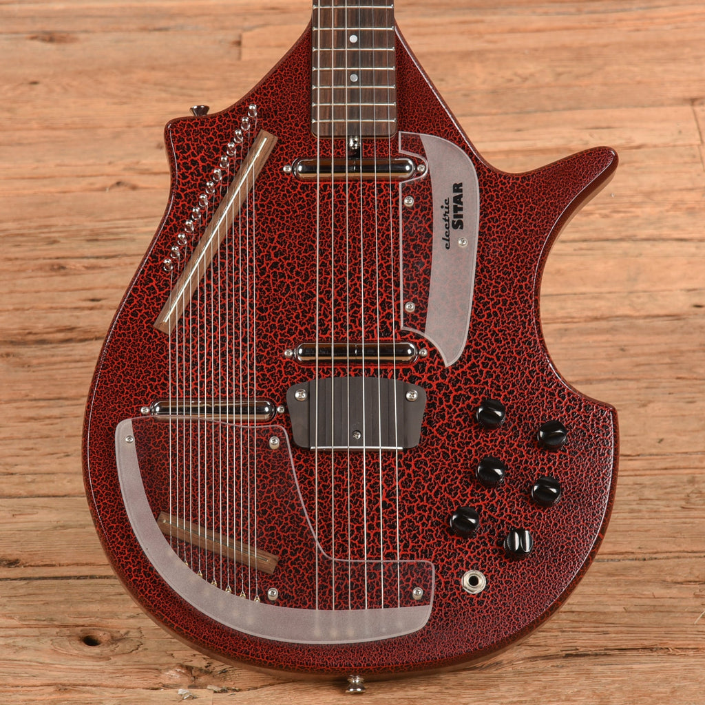 Jerry Jones Master Sitar Red Crackle - MusicMarket