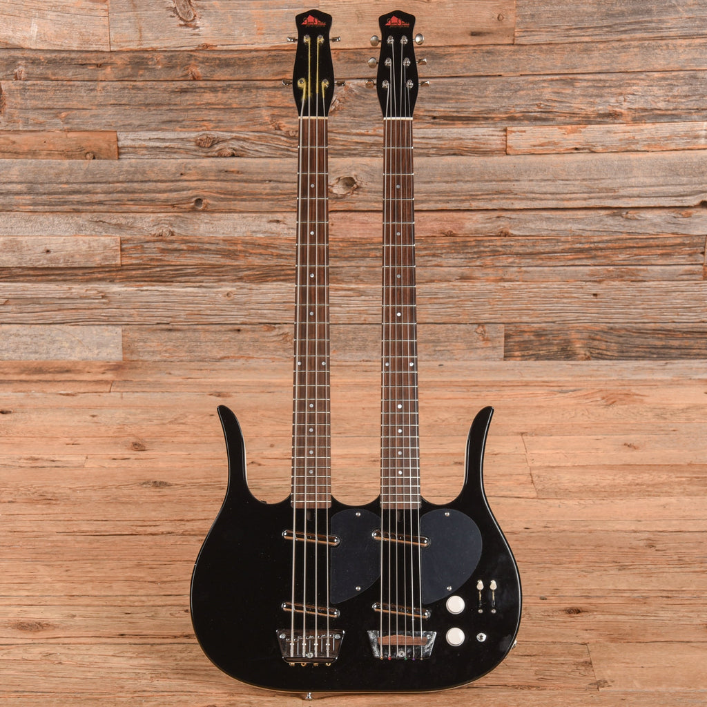 Jerry Jones Neptune Double Neck Black - View 4 | MusicMarket