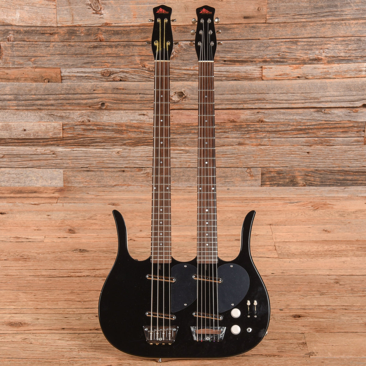 Jerry Jones Neptune Double Neck Black - View 4 | MusicMarket