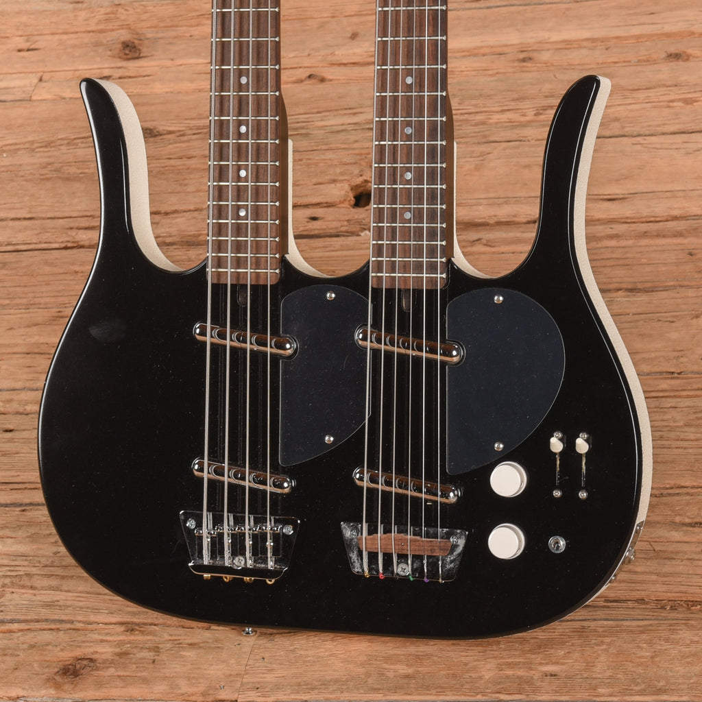 Jerry Jones Neptune Double Neck Black - View 2 | MusicMarket