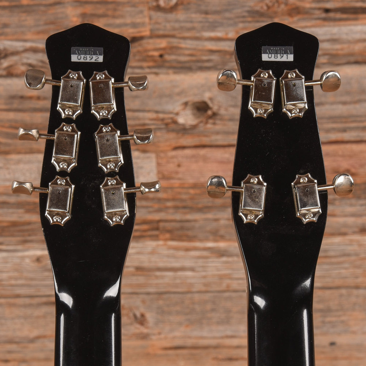 Jerry Jones Neptune Double Neck Black - View 7 | MusicMarket