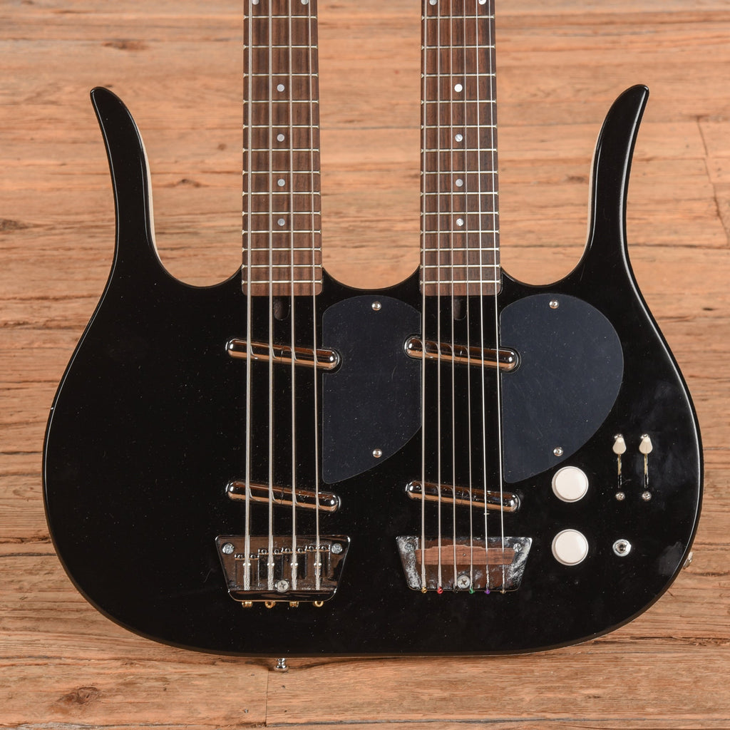Jerry Jones Neptune Double Neck Black - MusicMarket