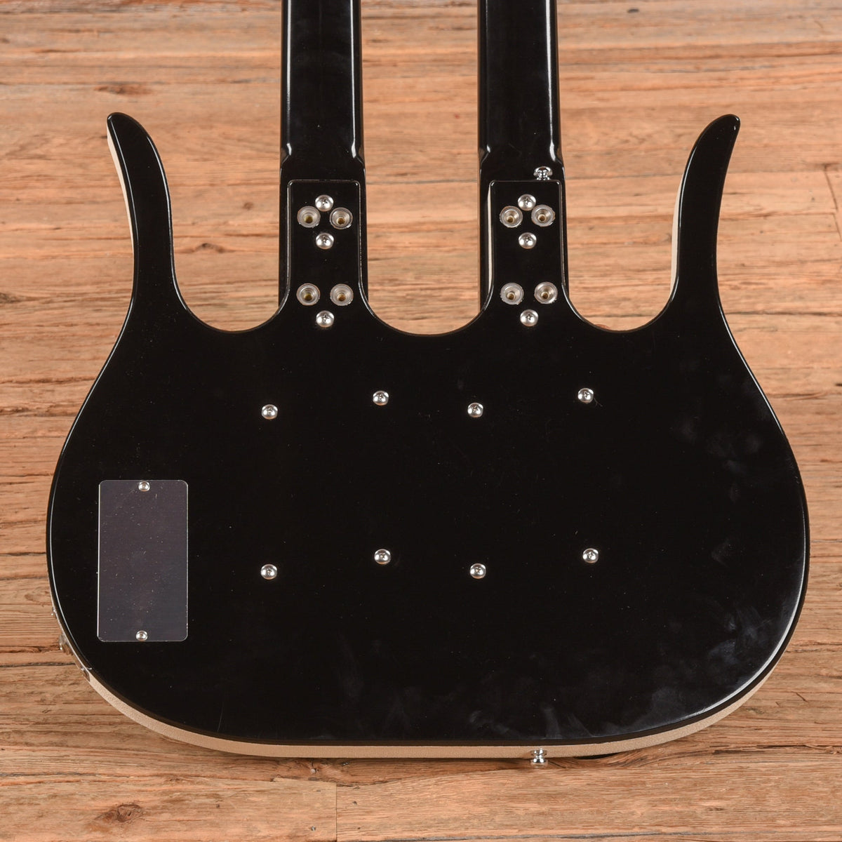 Jerry Jones Neptune Double Neck Black - View 3 | MusicMarket