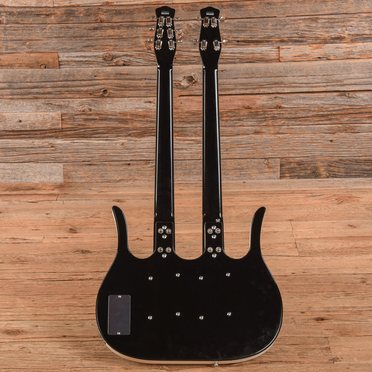 Jerry Jones Neptune Double Neck Black - View 5 | MusicMarket