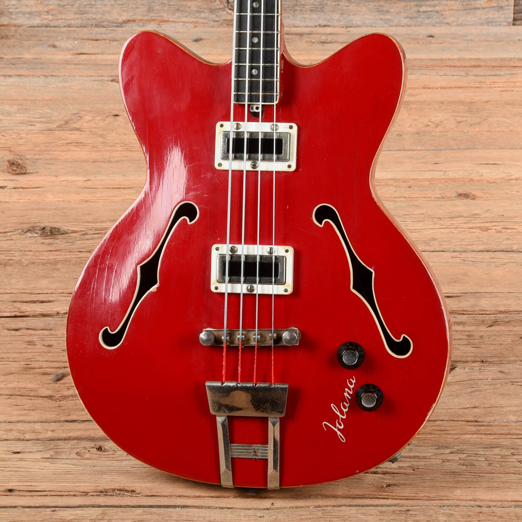 Jolana Studio Bass Red 1970s - View 2 | MusicMarket