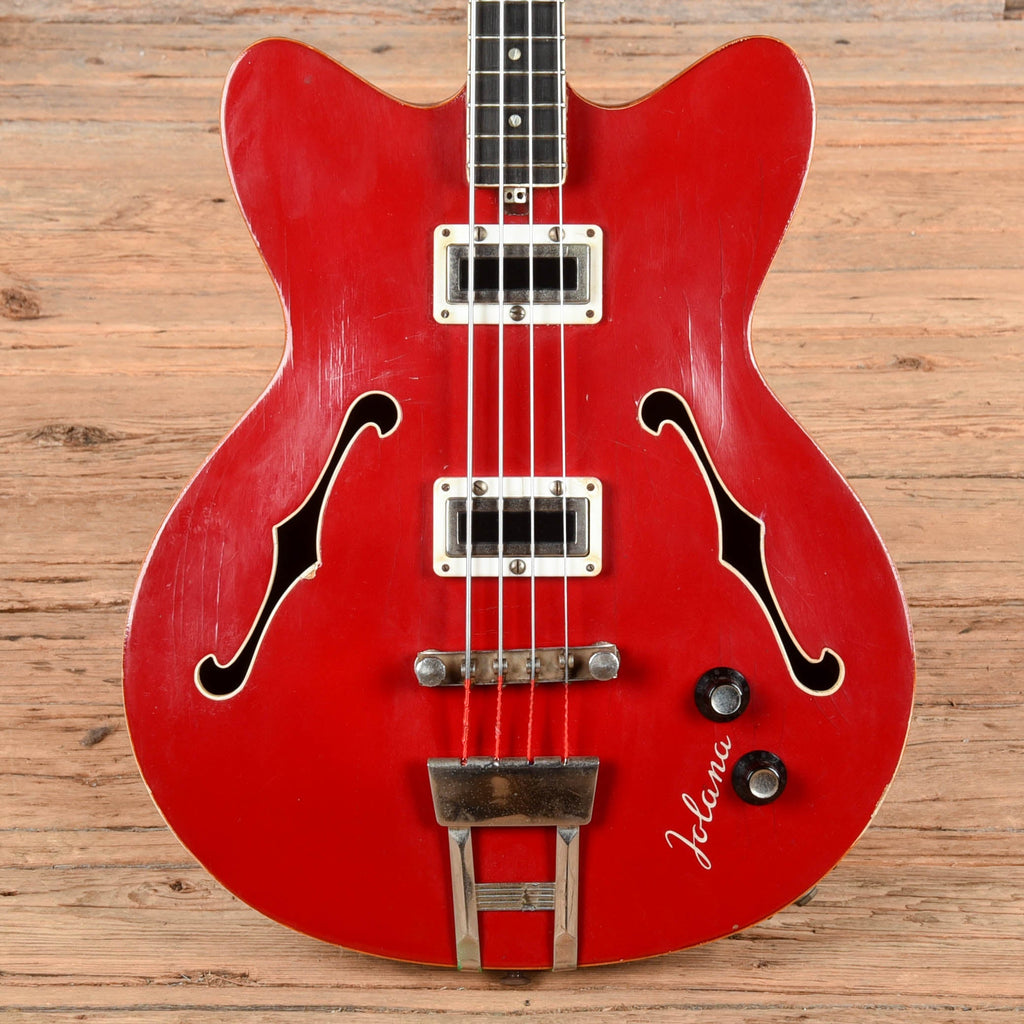 Jolana Studio Bass Red 1970s - MusicMarket