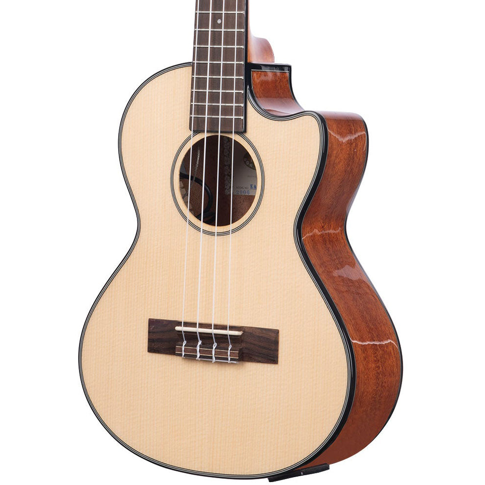 Kala KA-STGE-C All Gloss Solid Spruce Top Tenor Ukulele - MusicMarket