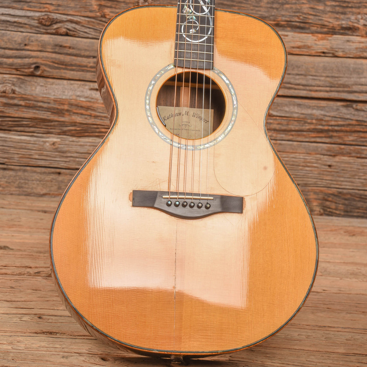Kathy Wingert OM Spruce/Mastergrade EIR Natural 2001 - View 8 | MusicMarket