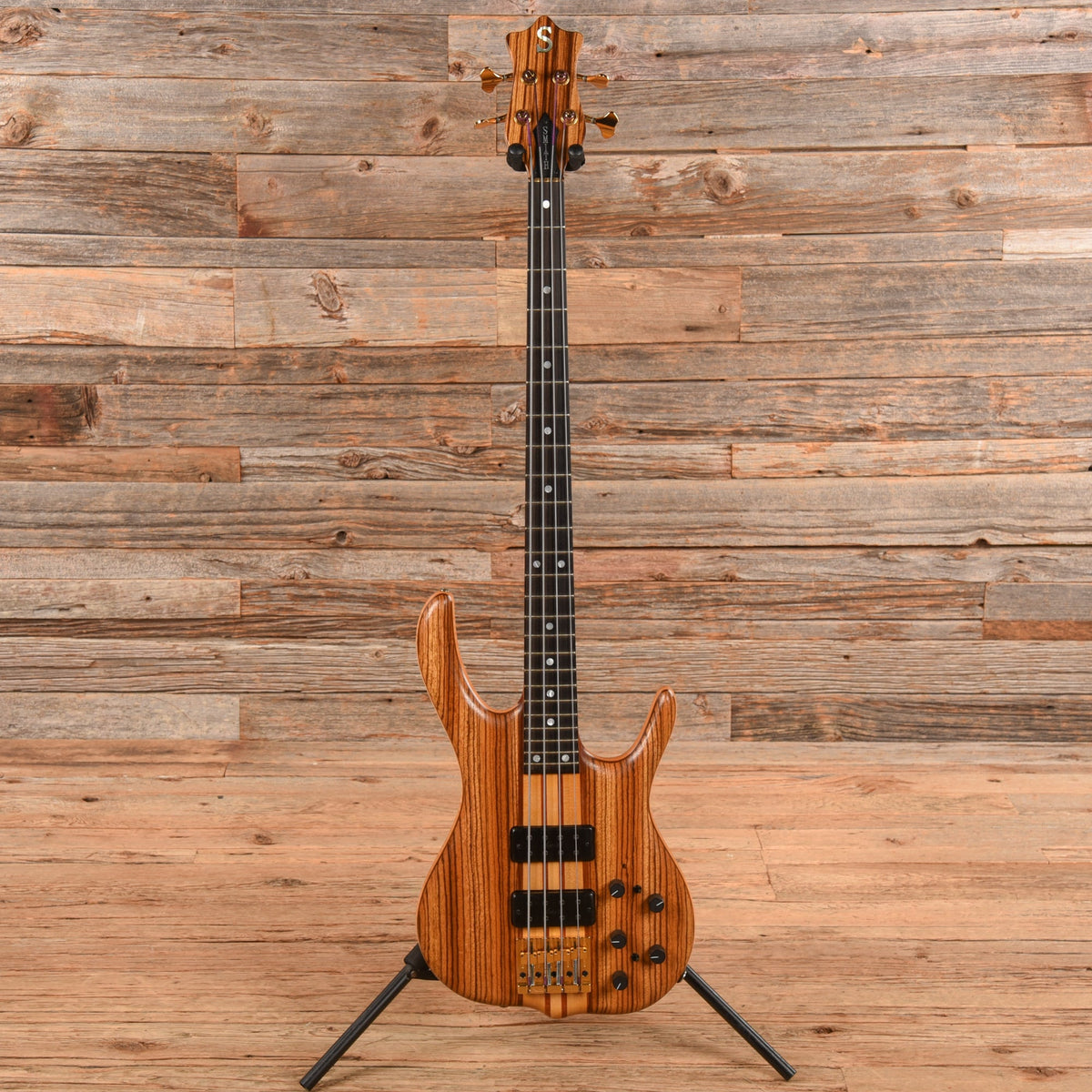 Ken Smith BSR4 Custom Zebrawood Top & Headstock 2002 - View 4 | MusicMarket