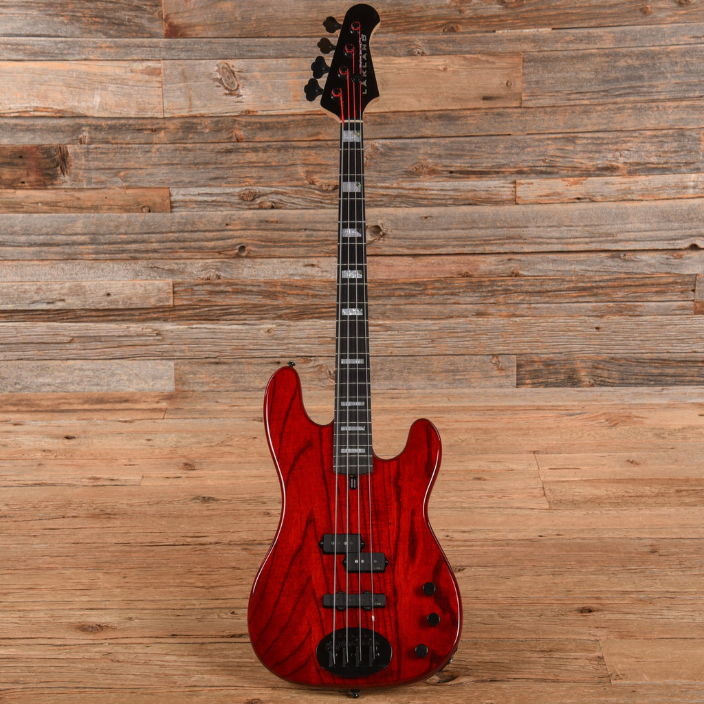 Lakland Skyline Series 44-64 Custom Transparent Red 2023 - View 4 | MusicMarket