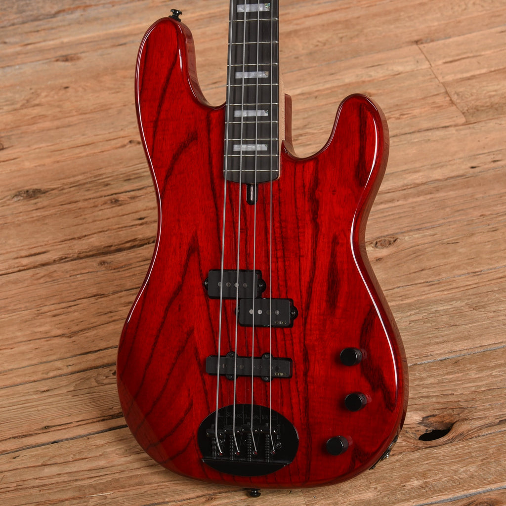 Lakland Skyline Series 44-64 Custom Transparent Red 2023 - View 2 | MusicMarket