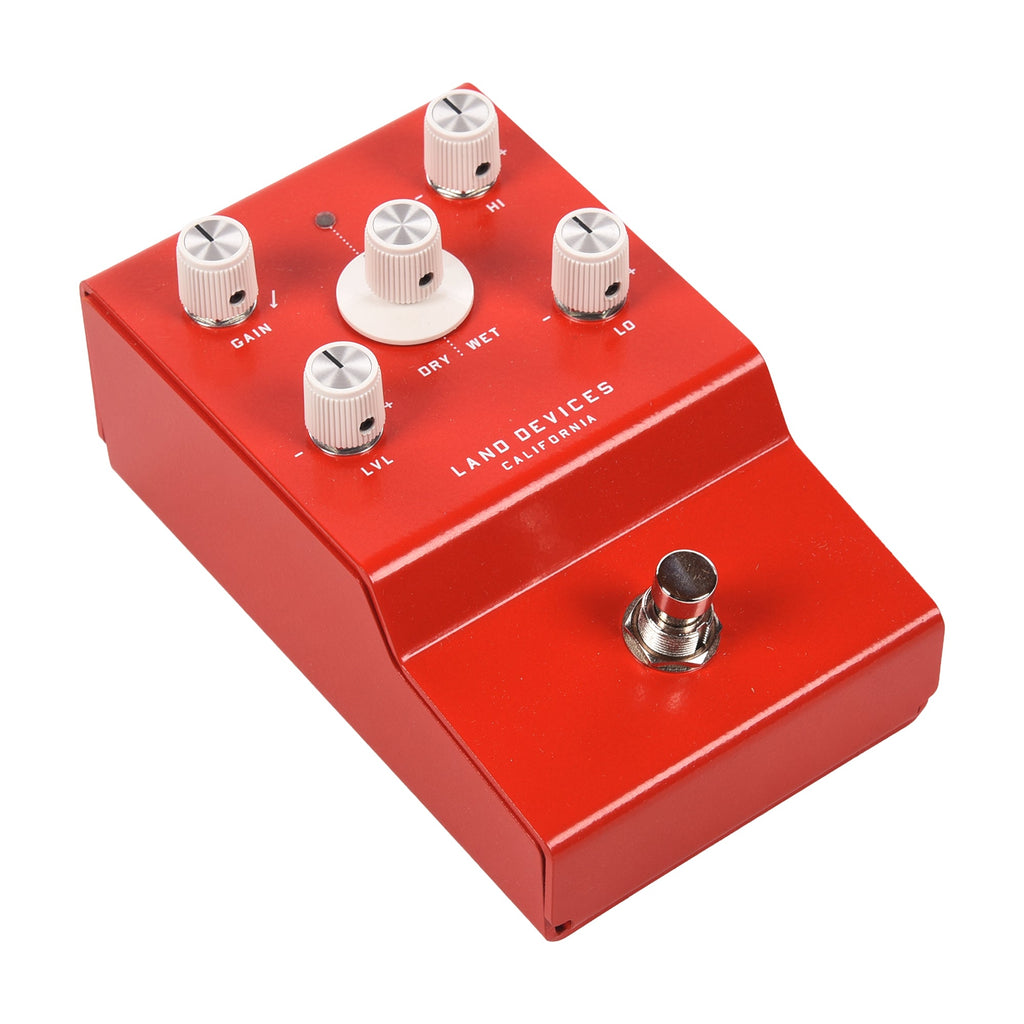 Land Devices Hunter Stereo Distortion Pedal Red - View 2 | MusicMarket