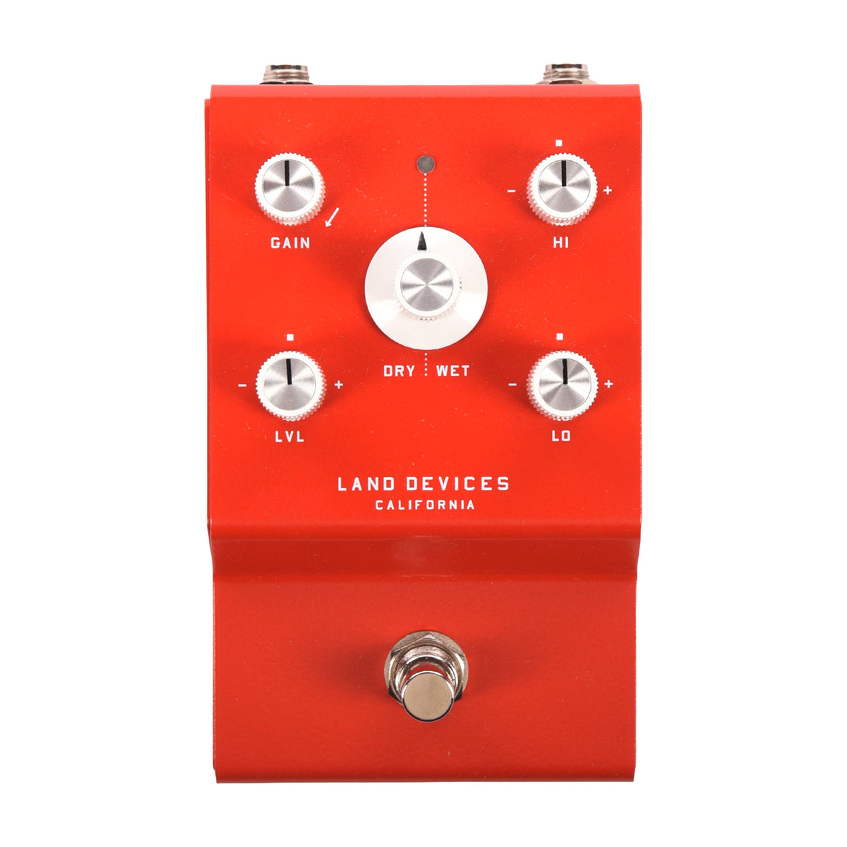 Land Devices Hunter Stereo Distortion Pedal Red - MusicMarket
