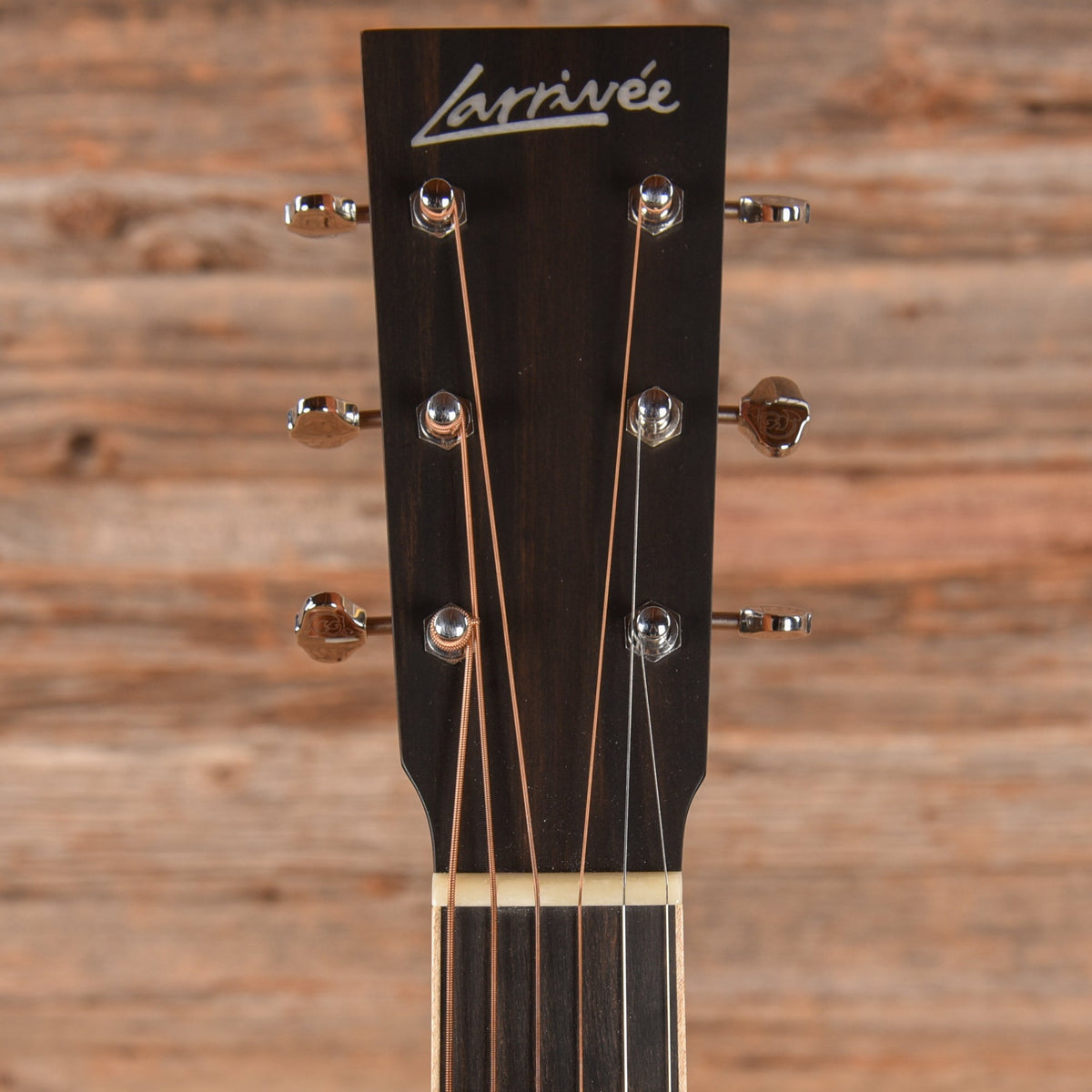 Larrivee OM-40 Mahogany w/Alpine Moon Spruce Top Natural - View 6 | MusicMarket