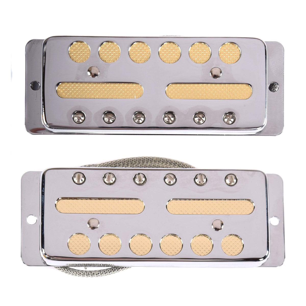 Lollar Gold Foil Teisco-style Single Coil Pickup Set Chrome - MusicMarket