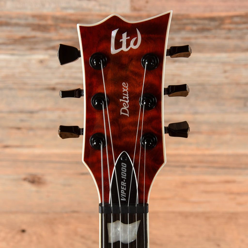 LTD Viper-1000 Tiger Eye Sunburst 2020 - View 5 | MusicMarket