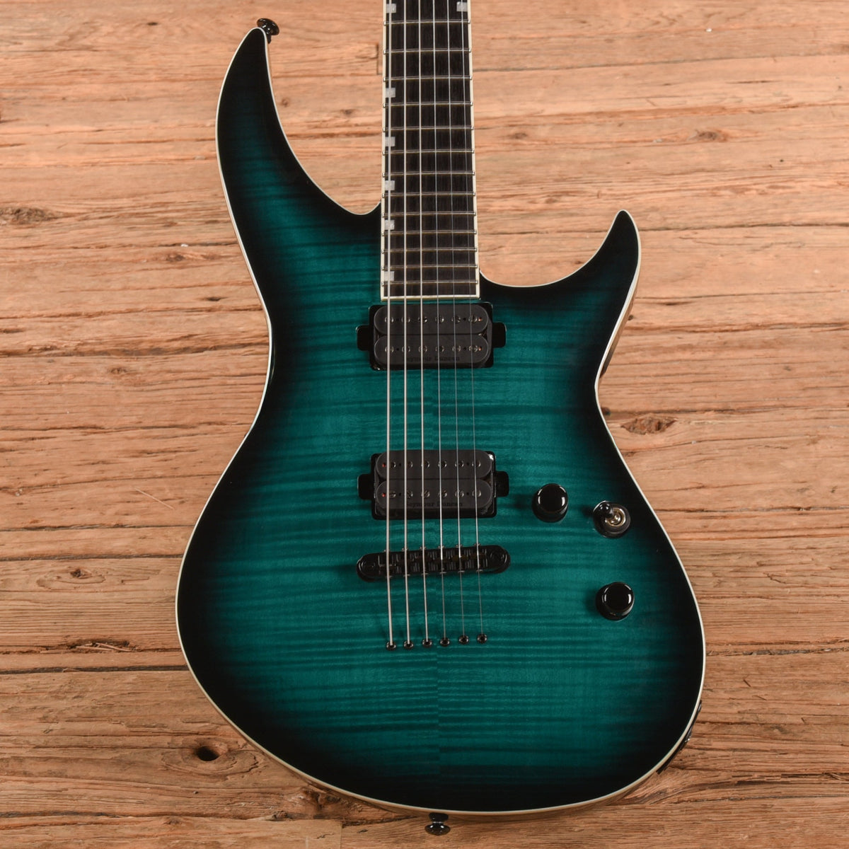 LTD H3-1000 Deluxe Black Turquoise Sunburst 2019 - MusicMarket