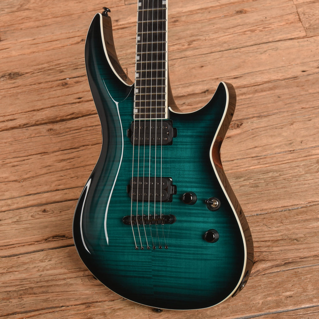 LTD H3-1000 Deluxe Black Turquoise Sunburst 2019 - View 2 | MusicMarket