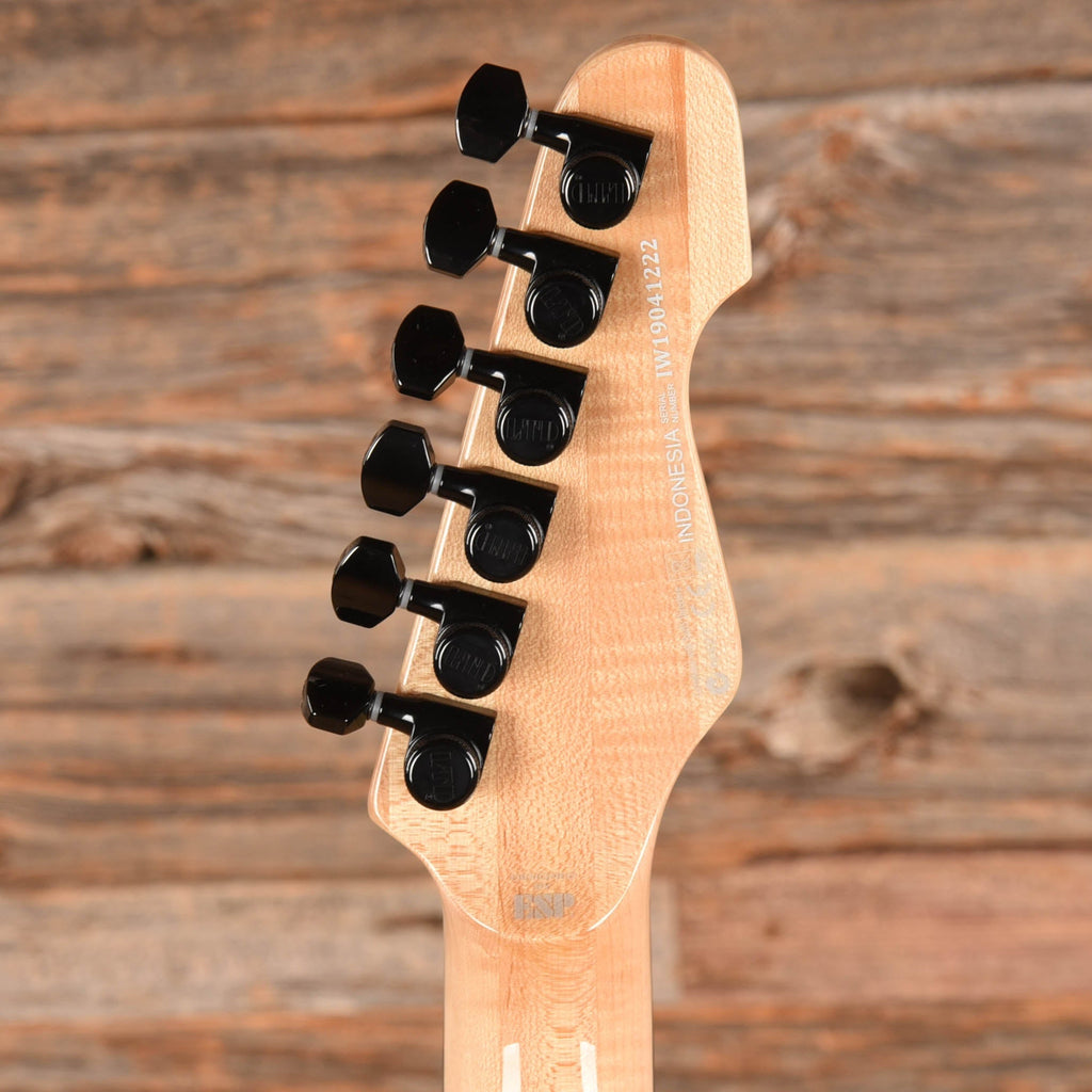 LTD TE-1000 Evertune Black Natural Burst 2019 LEFTY - View 7 | MusicMarket