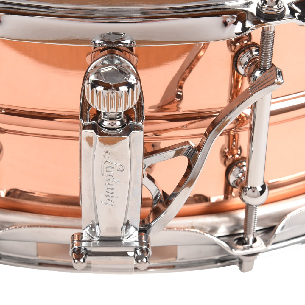 Ludwig 5x14 Copper Phonic Snare Drum w/Tube Lugs - View 4 | MusicMarket