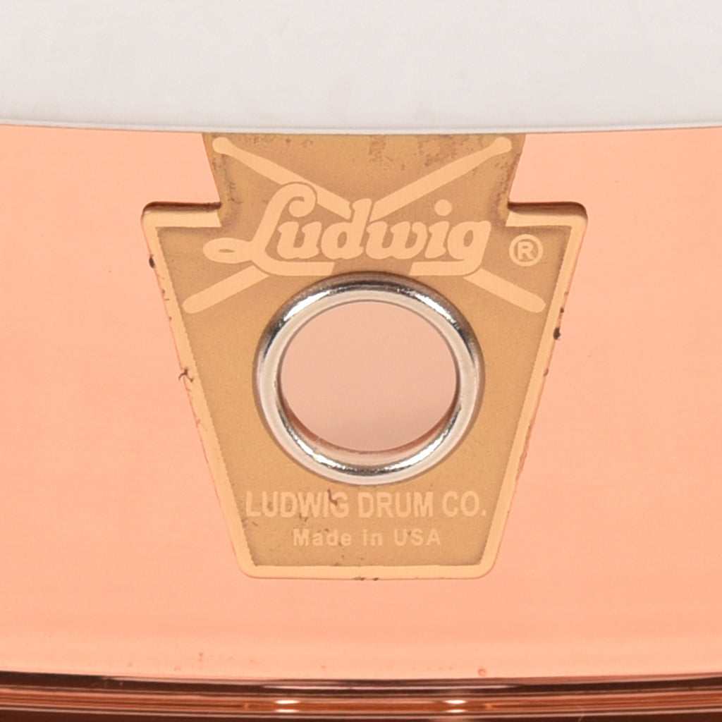 Ludwig 5x14 Copper Phonic Snare Drum w/Tube Lugs - View 2 | MusicMarket