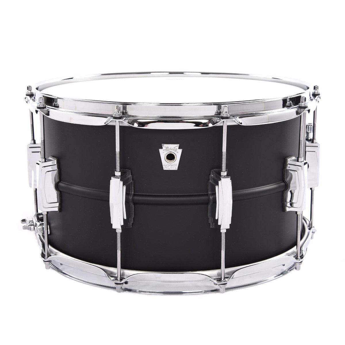 Ludwig 8x14 Flat Black Beauty Snare Drum - MusicMarket