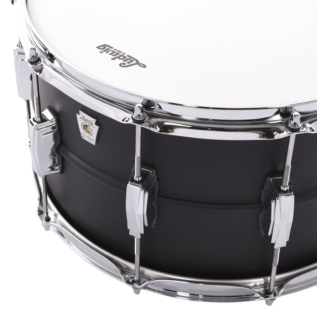 Ludwig 8x14 Flat Black Beauty Snare Drum - View 2 | MusicMarket