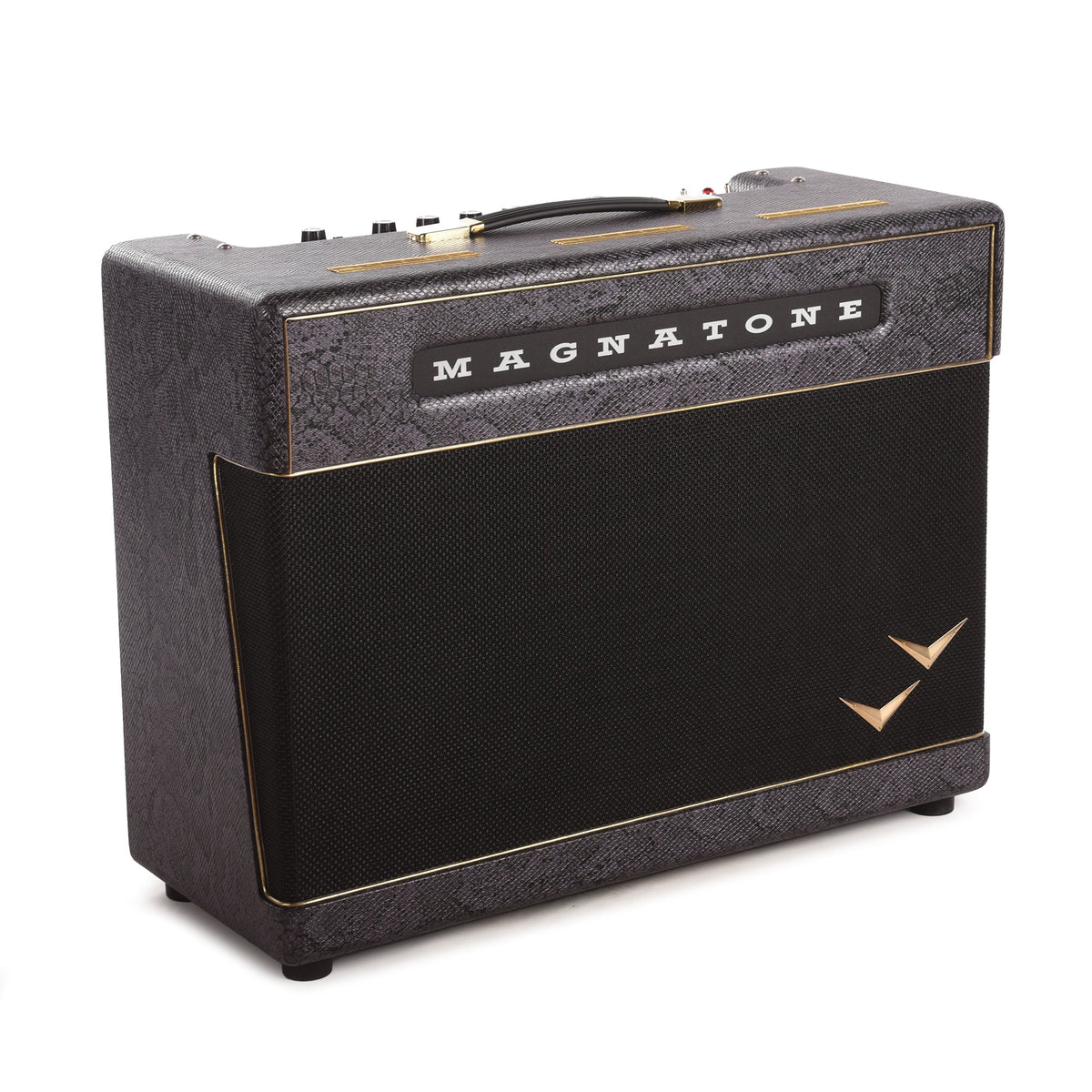 Magnatone Super Fifty-Nine M-80 45w 2x12 Combo Amp Slash Signature Purple Python - View 2 | MusicMarket