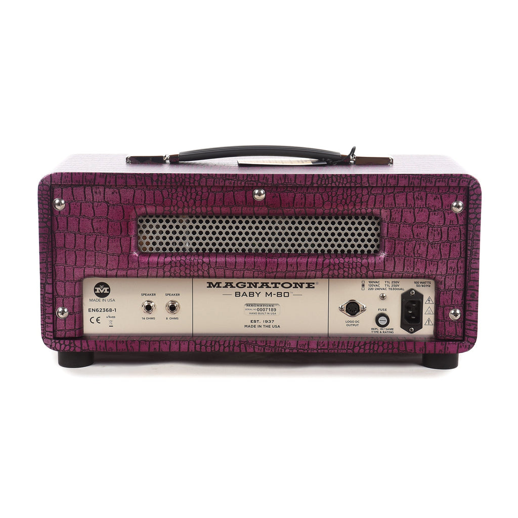 Magnatone BABY M-80 12w Head Billy Gibbons Signature Chrome Grape - View 3 | MusicMarket
