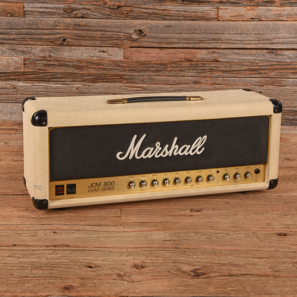 Marshall 1982 Anniversary Series White JCM-800 50 Watt Channel Switching - Dave Amato of REO Speedwagon - MusicMarket
