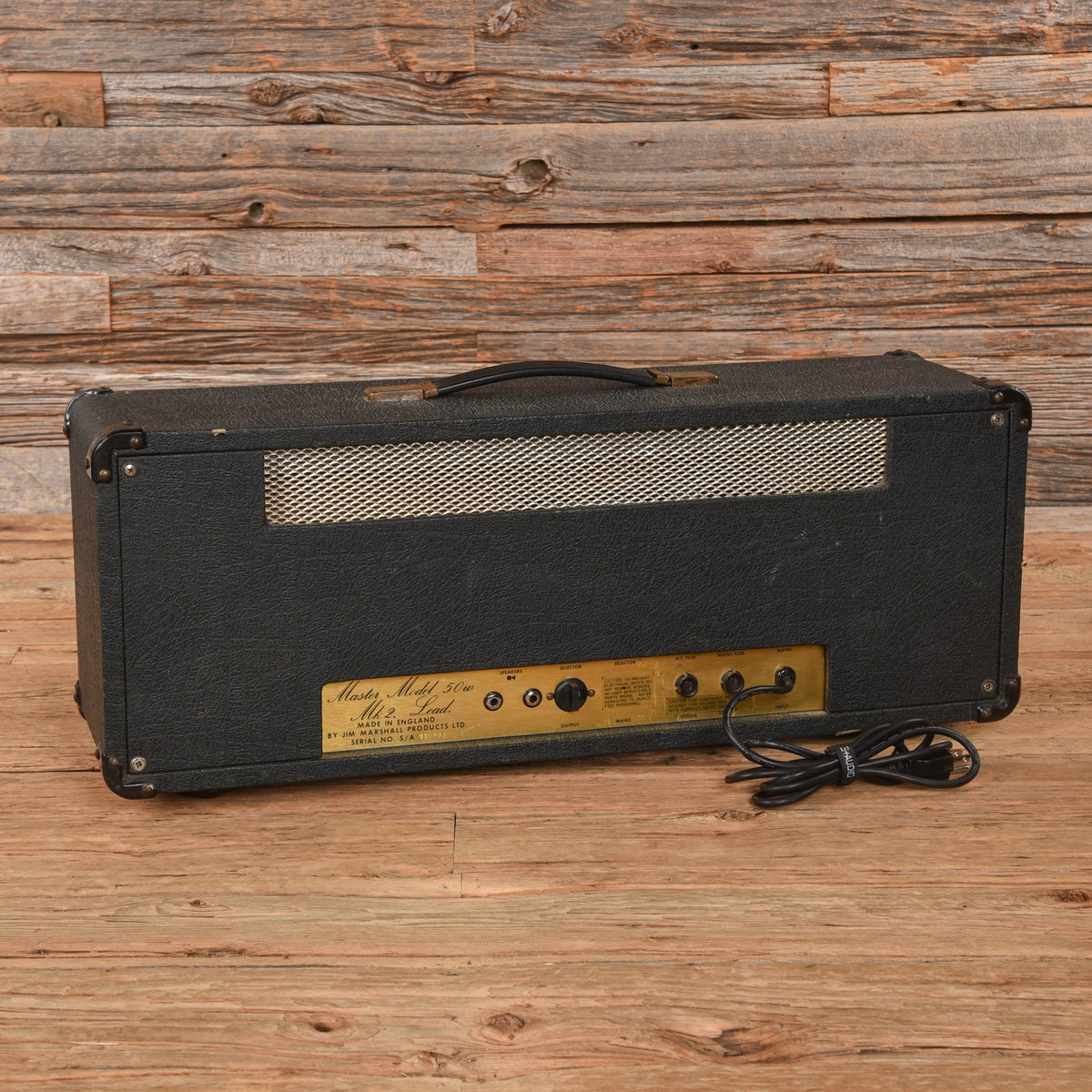 Marshall MP 2204 Master Model Mk2 Lead 50-Watt Guitar Amp Head 1977 - View 2 | MusicMarket