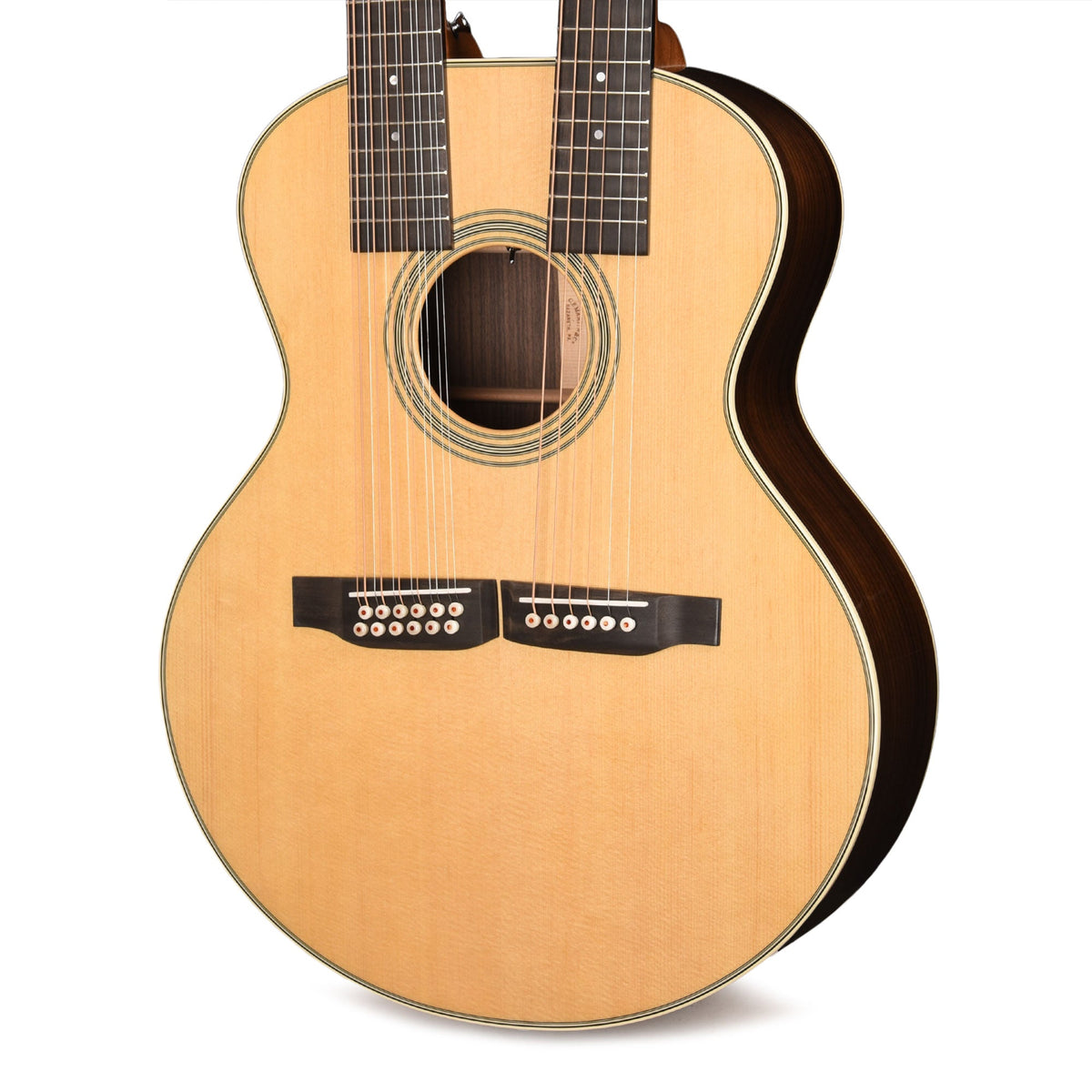 Martin Standard Series Grand J-28E Doubleneck Spruce/East Indian Rosewood Natural - View 3 | MusicMarket