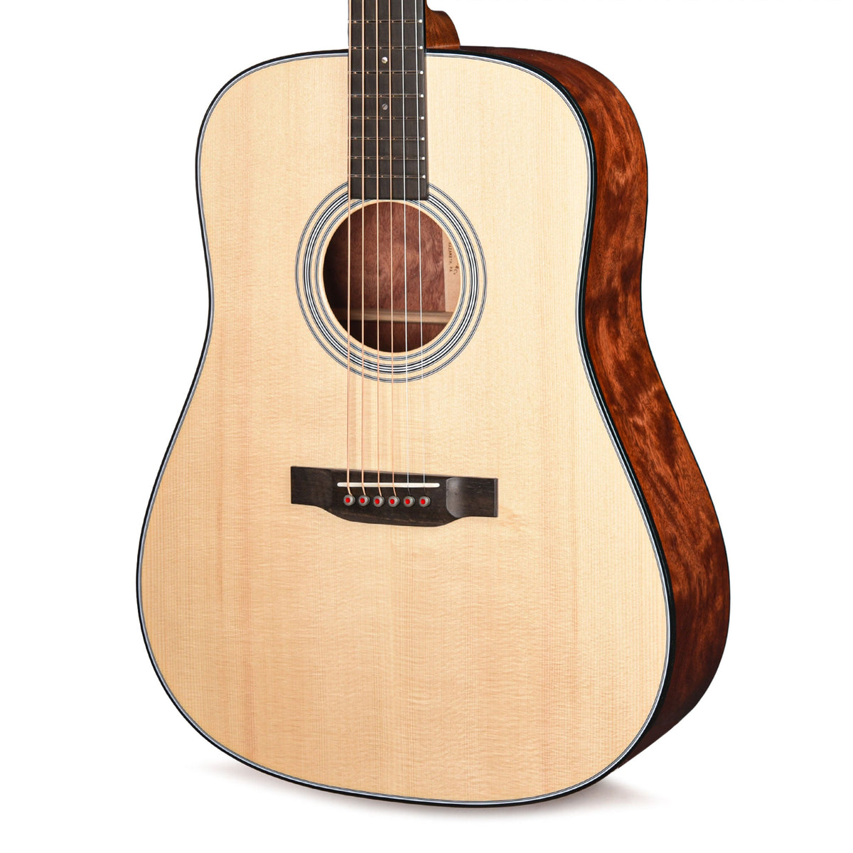 Martin Custom Shop D-28 Style Dreadnought High Altitude Swiss Spruce/Quilted Bubinga Natural - View 3 | MusicMarket