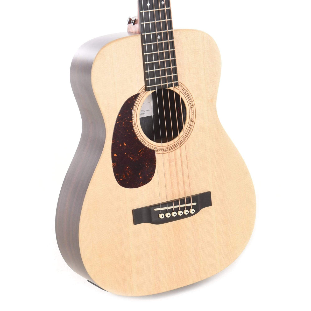 Martin LX1RE Solid Sitka Spruce/Rosewood HPL w/Sonitone LEFTY - View 2 | MusicMarket