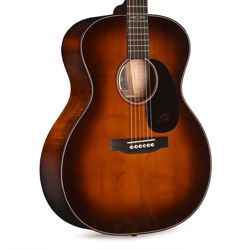 Martin Certified Wood Series GPE Inception Maple Cutaway European Spruce/Flamed Maple Amber Fade Sunburst - MusicMarket