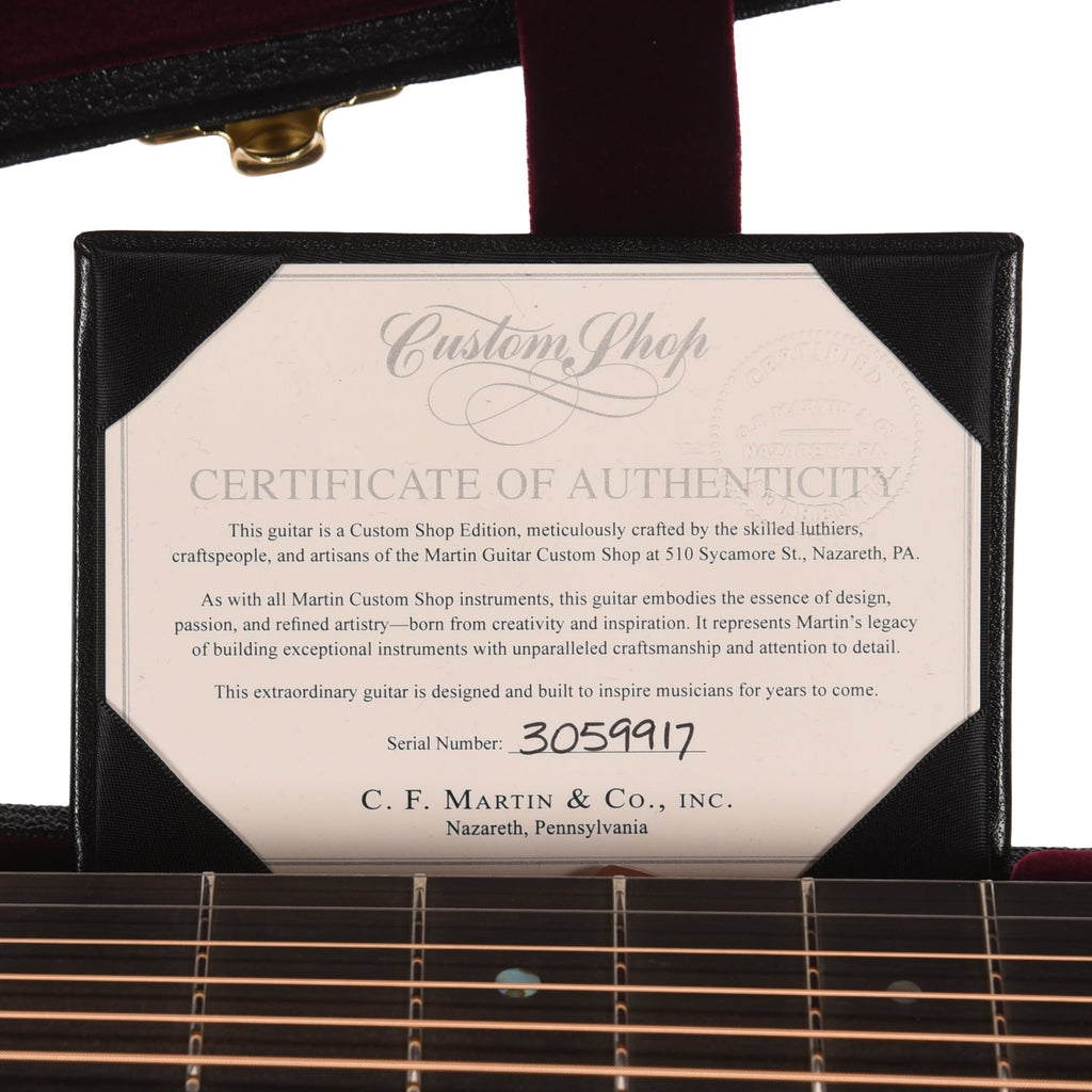 Martin Custom Shop 18-Style 12-Fret Dreadnought VTS Adirondack Spruce/Mahogany Natural Aging Toner - View 9 |