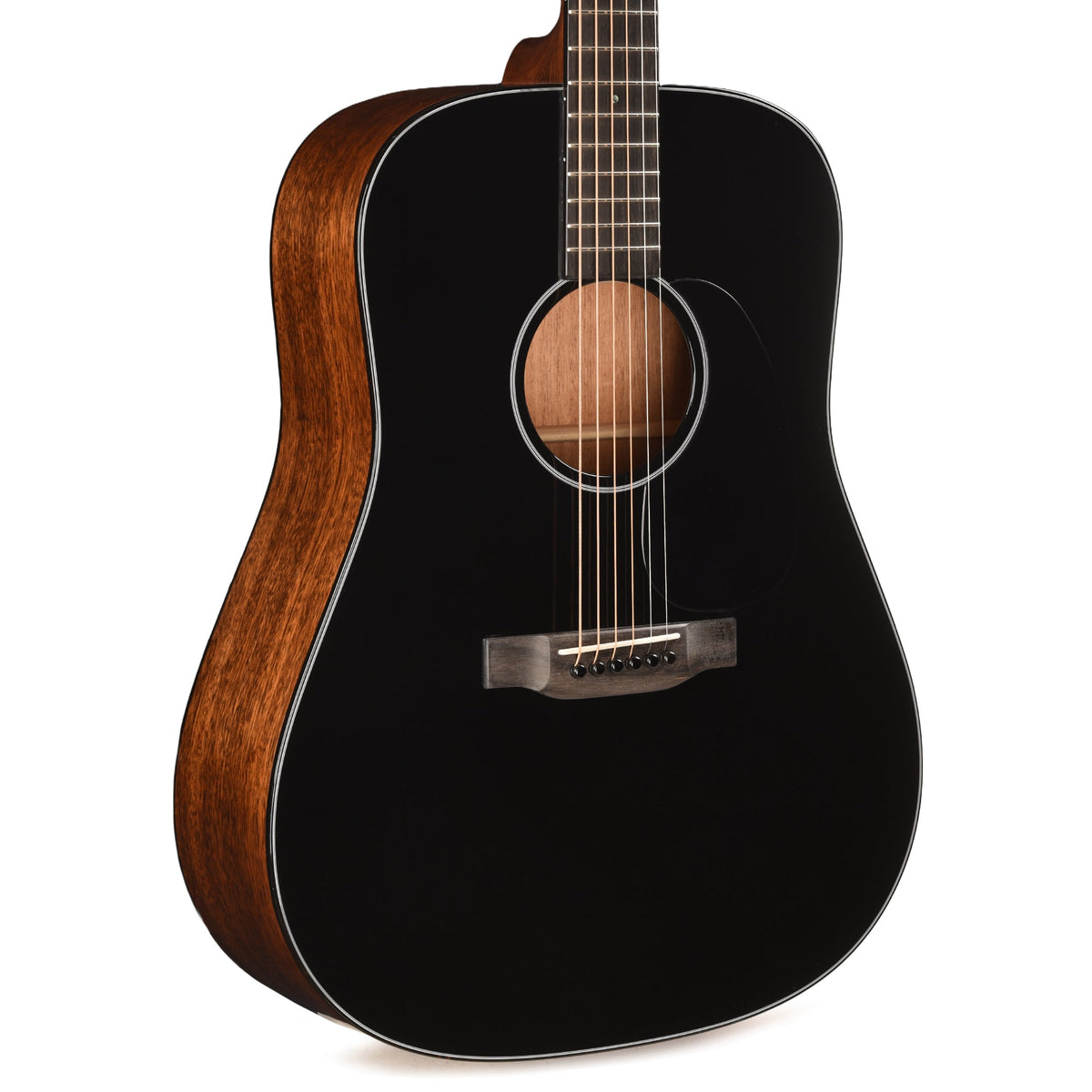 Martin Custom Shop 18-Style Dreadnought VTS Sitka Spruce/Mahogany Black Top - MusicMarket
