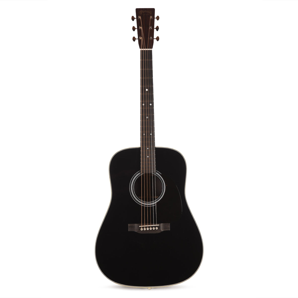 Martin Custom Shop 28-Style Dreadnought VTS Sitka Spruce/East Indian Rosewood Black Top - View 4 | MusicMarket