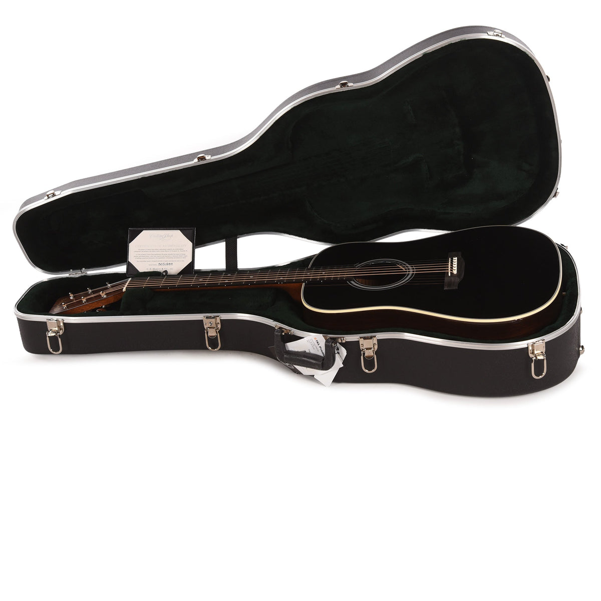 Martin Custom Shop 28-Style Dreadnought VTS Sitka Spruce/East Indian Rosewood Black Top - View 8 | MusicMarket