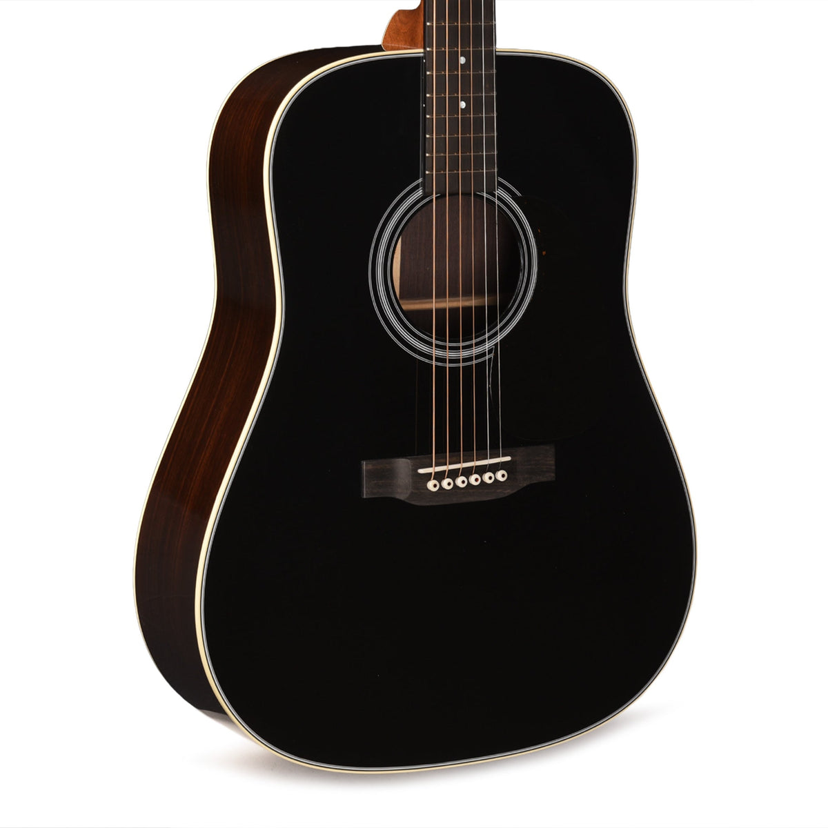 Martin Custom Shop 28-Style Dreadnought VTS Sitka Spruce/East Indian Rosewood Black Top - MusicMarket