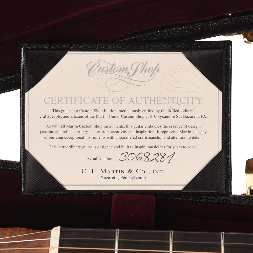Martin Custom Shop D-18 Style Dreadnought Sitka Spruce VTS/Flamed Mahogany Natural - View 10 | MusicMarket