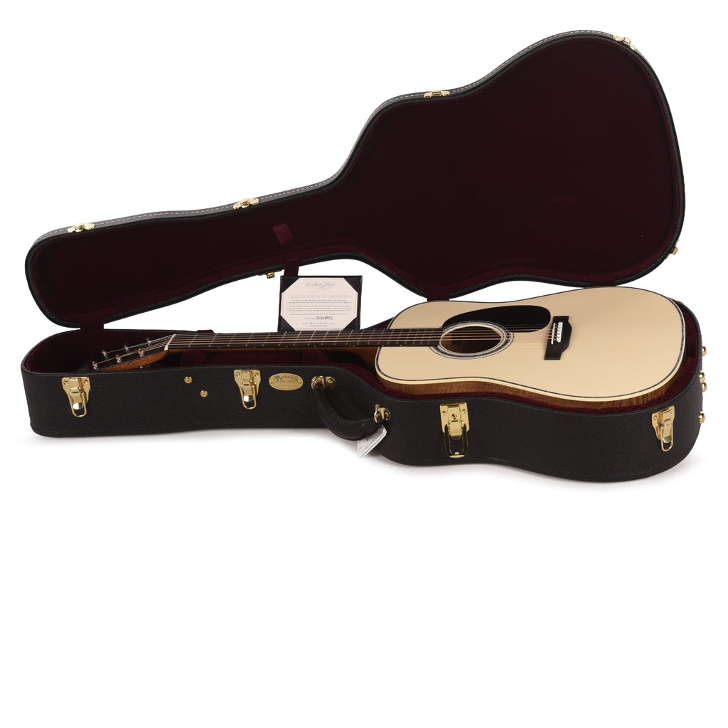 Martin Custom Shop HD-28 Style Dreadnought Adirondack Spruce VTS/Flamed Myrtlewood Antique White Top - View 9 |