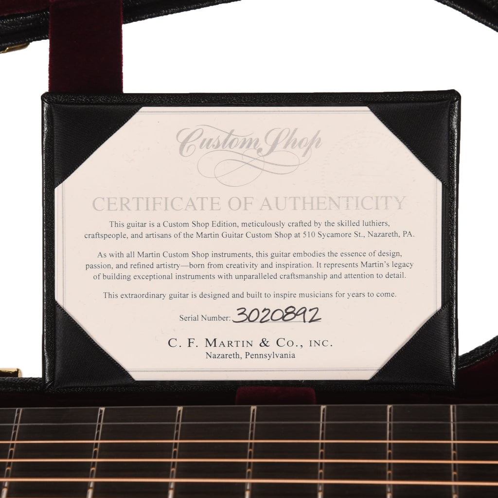 Martin Custom Shop HD-28 Style Dreadnought Adirondack Spruce VTS/Flamed Myrtlewood Antique White Top - View 10 |