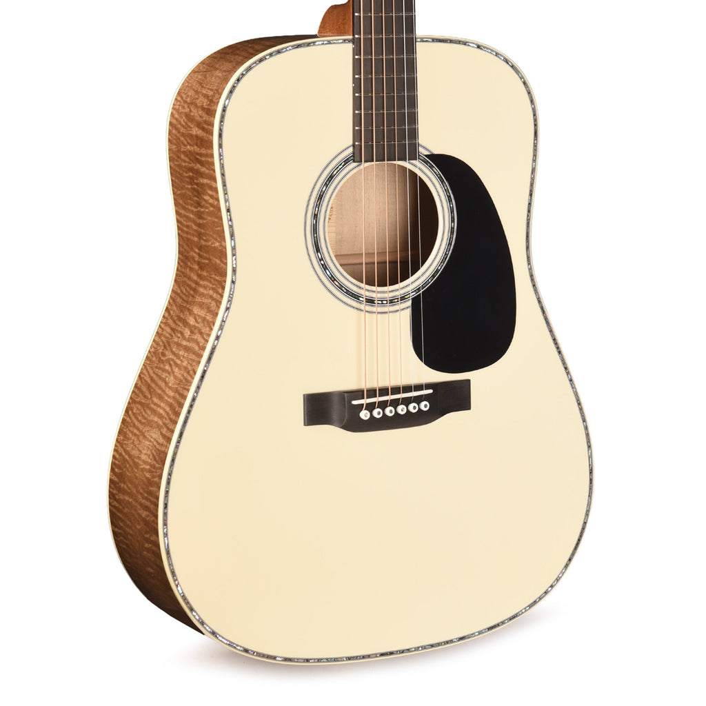 Martin Custom Shop HD-28 Style Dreadnought Adirondack Spruce VTS/Flamed Myrtlewood Antique White Top - MusicMarket