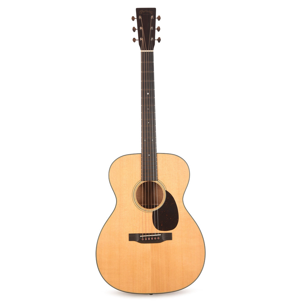 Martin Custom Shop OM-18 Style Auditorium Adirondack Spruce VTS/Flamed Mahogany Natural Vintage Gloss - View 5 |