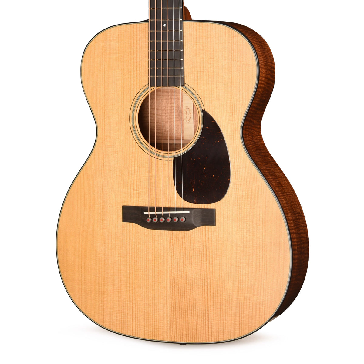 Martin Custom Shop OM-18 Style Auditorium Adirondack Spruce VTS/Flamed Mahogany Natural Vintage Gloss - View 3 |