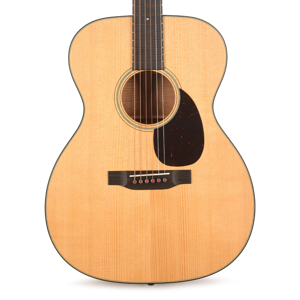 Martin Custom Shop OM-18 Style Auditorium Adirondack Spruce VTS/Flamed Mahogany Natural Vintage Gloss - View 2 |