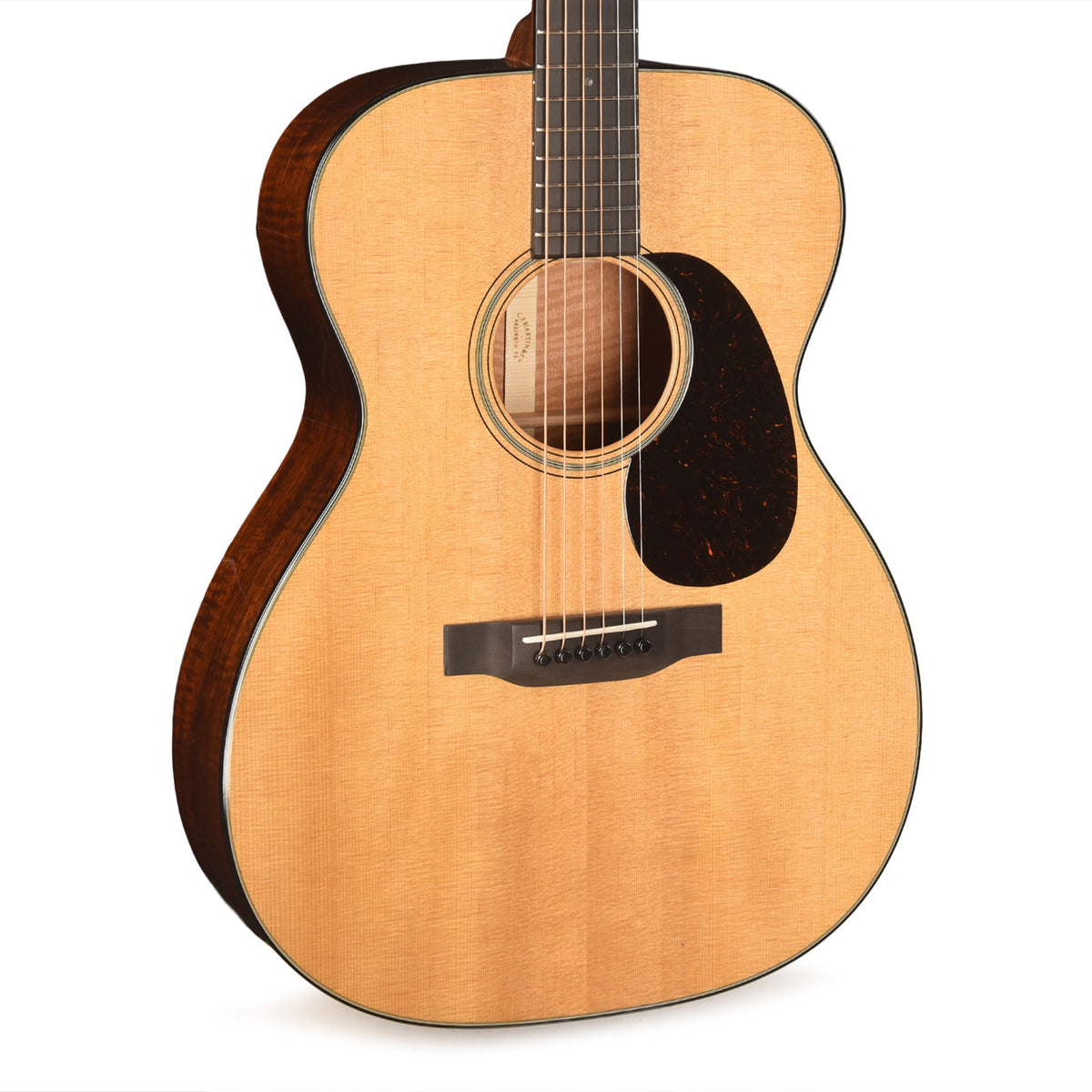 Martin Custom Shop OM-18 Style Auditorium Sitka Spruce VTS/Flamed Mahogany Natural - MusicMarket