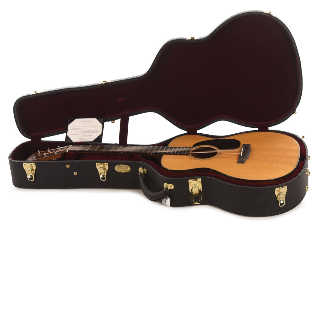 Martin Custom Shop OM-18 Style Auditorium Sitka Spruce VTS/Flamed Mahogany Natural - View 9 | MusicMarket