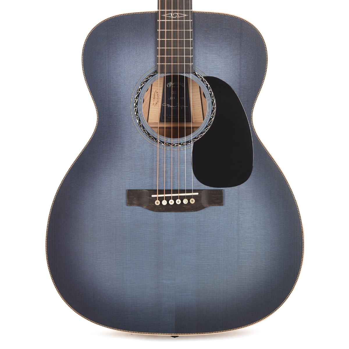 Martin Limited Edition CEO-11 European Spruce/White Oak New Horizons Blue Burst - View 2 | MusicMarket